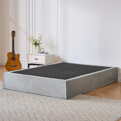 SANA SLEEP Single Metal Divan Bed – 3FT – (Grey) -Storage Durable Frame for Compact Rooms with a Modern Design for Comfortable Spaces