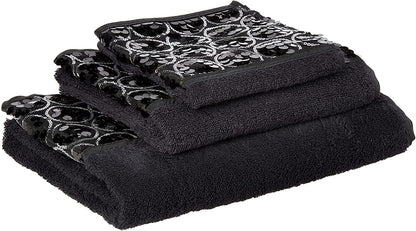 Popular Bath Sinatra Modern Bathroom 3-Piece Towel Set - Bath (24" x 44"), Hand (16" x 27"), Wash (12" x 18") - Luxury Soft