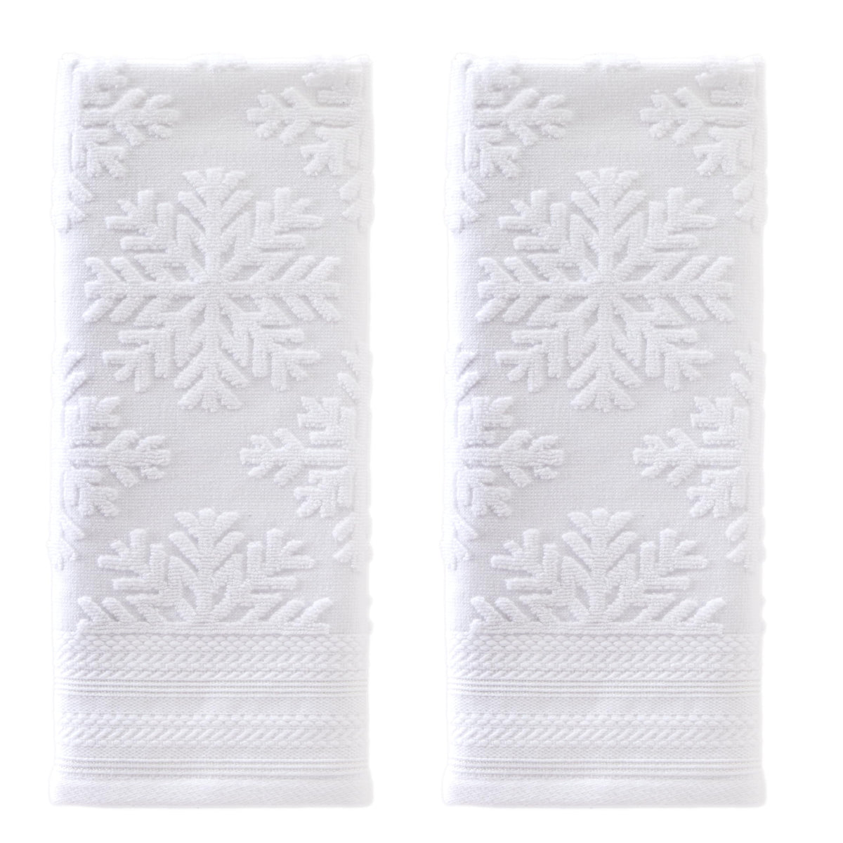 SKL Home Subtle Snowflakes Hand Towel (2-Pack)
