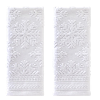 SKL Home Subtle Snowflakes Hand Towel (2-Pack)
