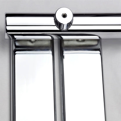 iBathUK Zerith Wall Mounted Flat Panel Heated Towel Rail, 7 Column Slim Flat Steel Hydronic Central Heating Towel Radiator with High Thermal Output