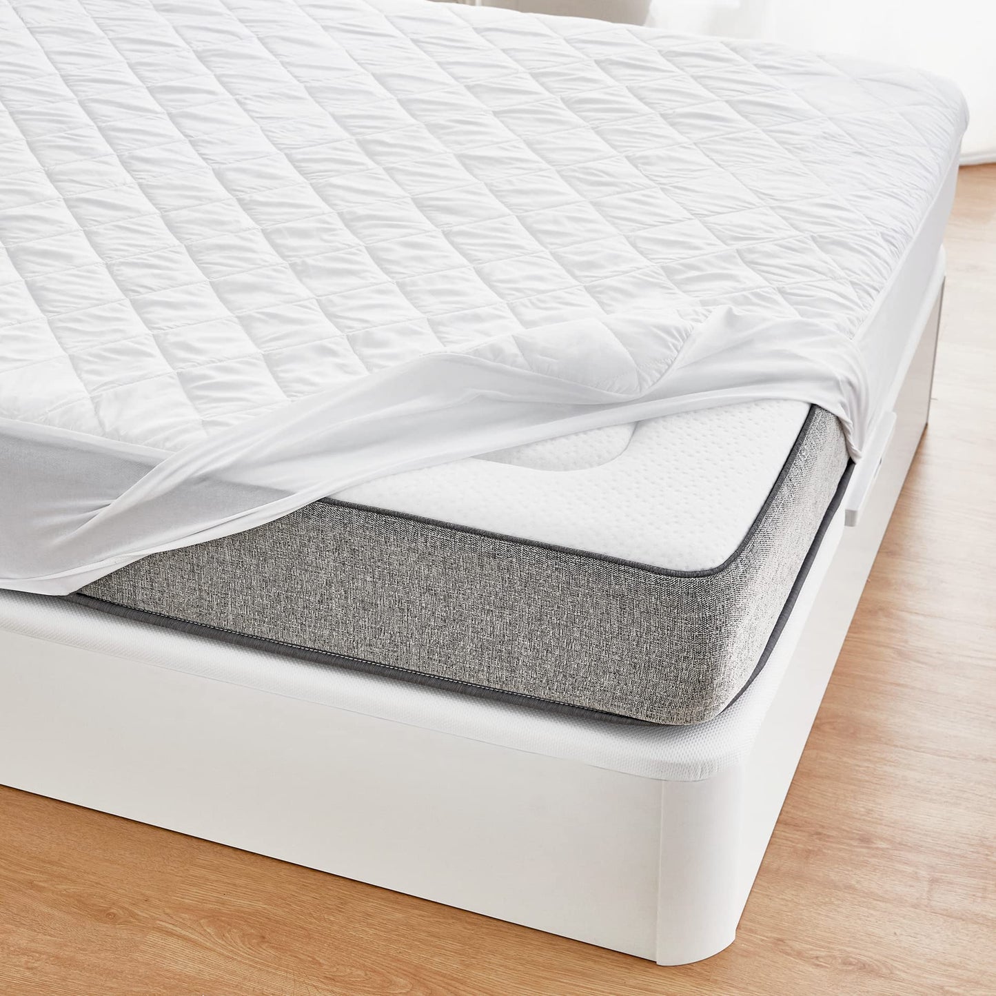 Pikolin Home - Mattress Protector / Padded Waterproof Mattress Dust Mites Cover, 190x200cm-Bed 180