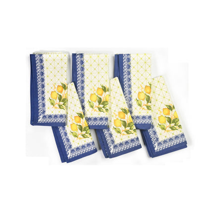 FINGERCRAFT Kitchen Dish Towels, 100% Natural Cotton, Set of 6 Multi-Purpose Kitchen Towels, Very Soft, Highly Absorbent