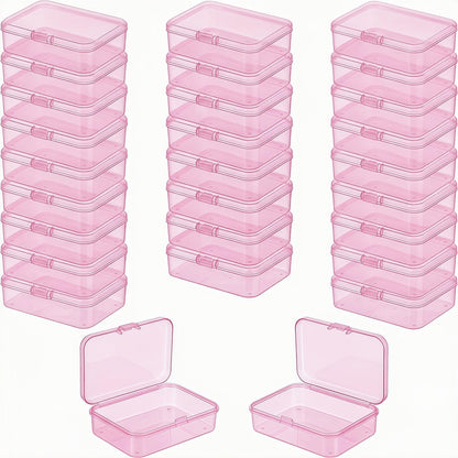 LJY Pink Bead organiser Boxes, 28 Pack, 3.3 x 2.2 x 1 in