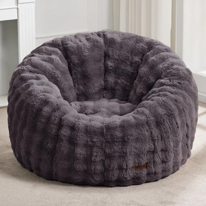 Hobestluk Large Beanbag Chair for Adults Donut-Shaped Oversized Sofa Couch