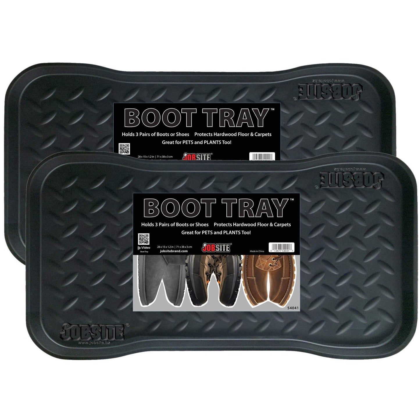 Jobsite Boot Tray - Multi-Purpose - 38 cm x 71 cm - 2 Pack