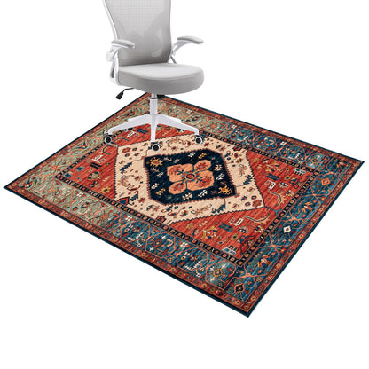 Honorstar Office Chair Mat 120×150cm for Hardwood & Tile Floor - Rectangular Anti-Slip Gaming Protector for Low Pile Carpet (Multi-02)