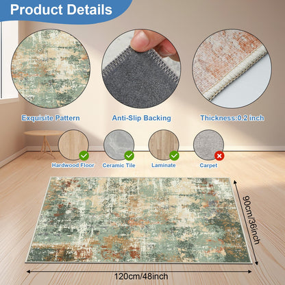 Capslpad Office Chair Mats for Hardwood Floor 90x120cm Non-Slip Modern Abstract Home Multi Purpose Chair Mat Low Pile Floor Protectors Computer Chair