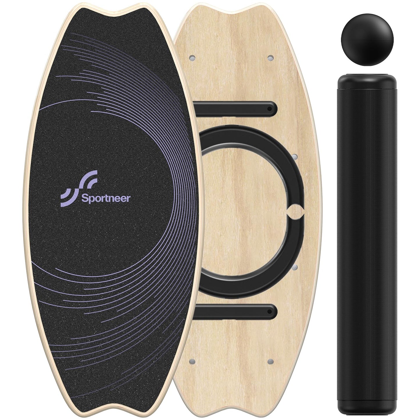Sportneer Balance Board indoor board skateboard, indoor surfboard trick board and balance board for children and adults