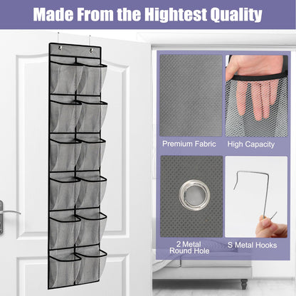 Newthinking Over Door Shoe Storage, Hanging Shoe Storage with 12 Pockets