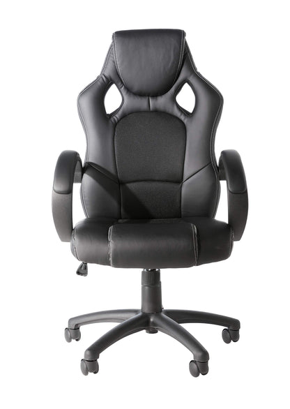 Alphason,AOC5006BLK,Daytona Faux Leather Racing Chair - Black fabric insert,Black fabric insert