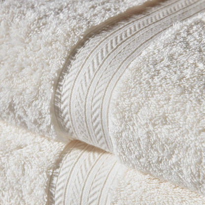 Christy Renaissance 2 Bath Towels Set | Parchment Off-White | 100% Egyptian Cotton Pile | Luxuriously Soft and Super Absorbent | 675 GSM