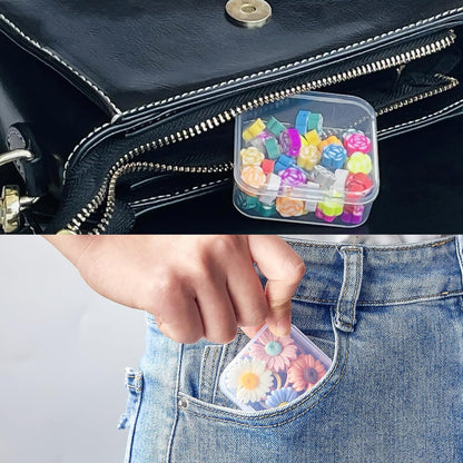 Small Clear Box Bead Storage Plastic Containers with Lid 14 Pcs Compartments Boxes for Art Craft Beads Mini Seeds Jewellery Screw Button Small Items