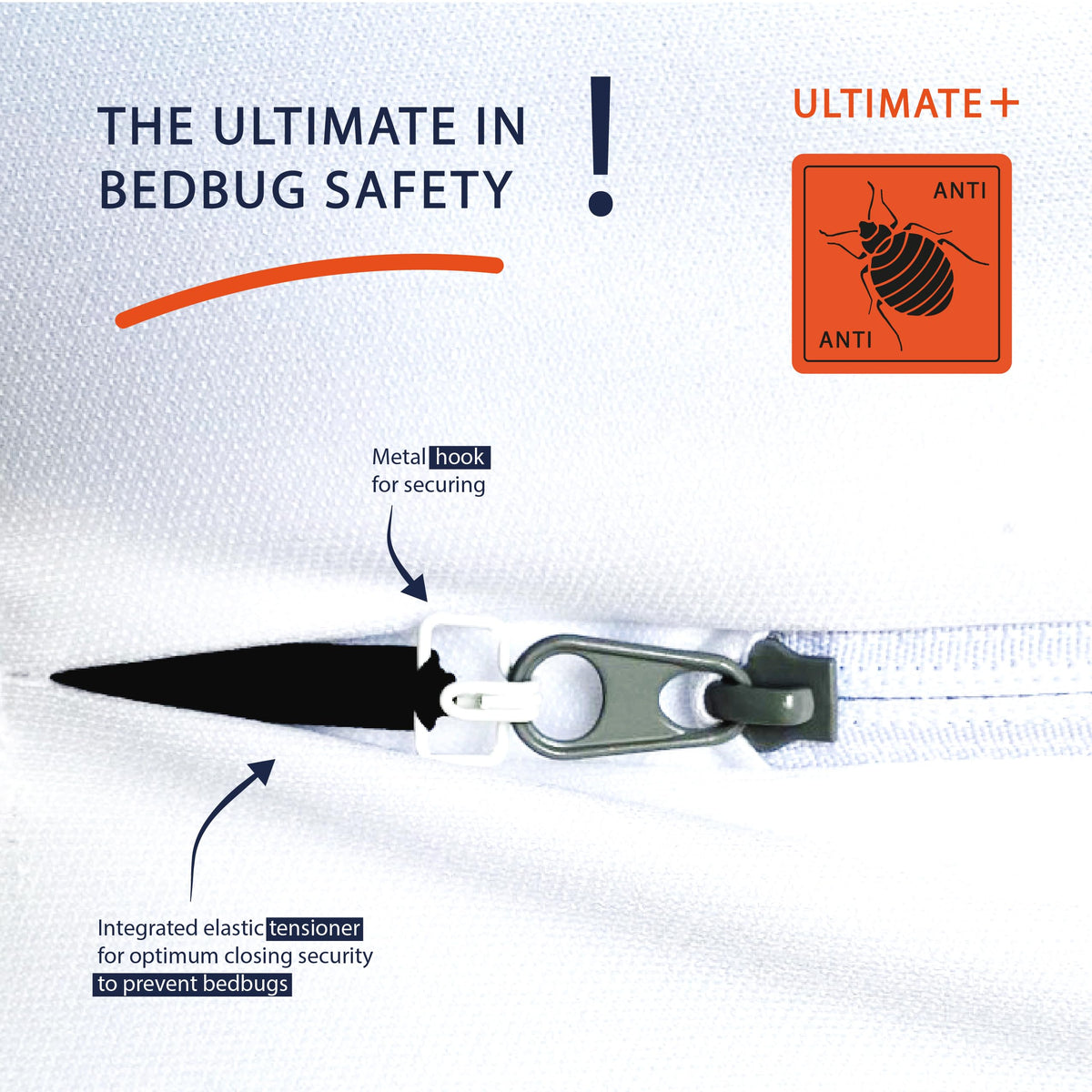 Twillie - Integral Mattress Cover 80x200x15 cm Waterproof - Anti bedbug - Oeko-TEX® Mattress Cover AEGIS® treatment Anti-Dust Mite, Anti-Bacterial