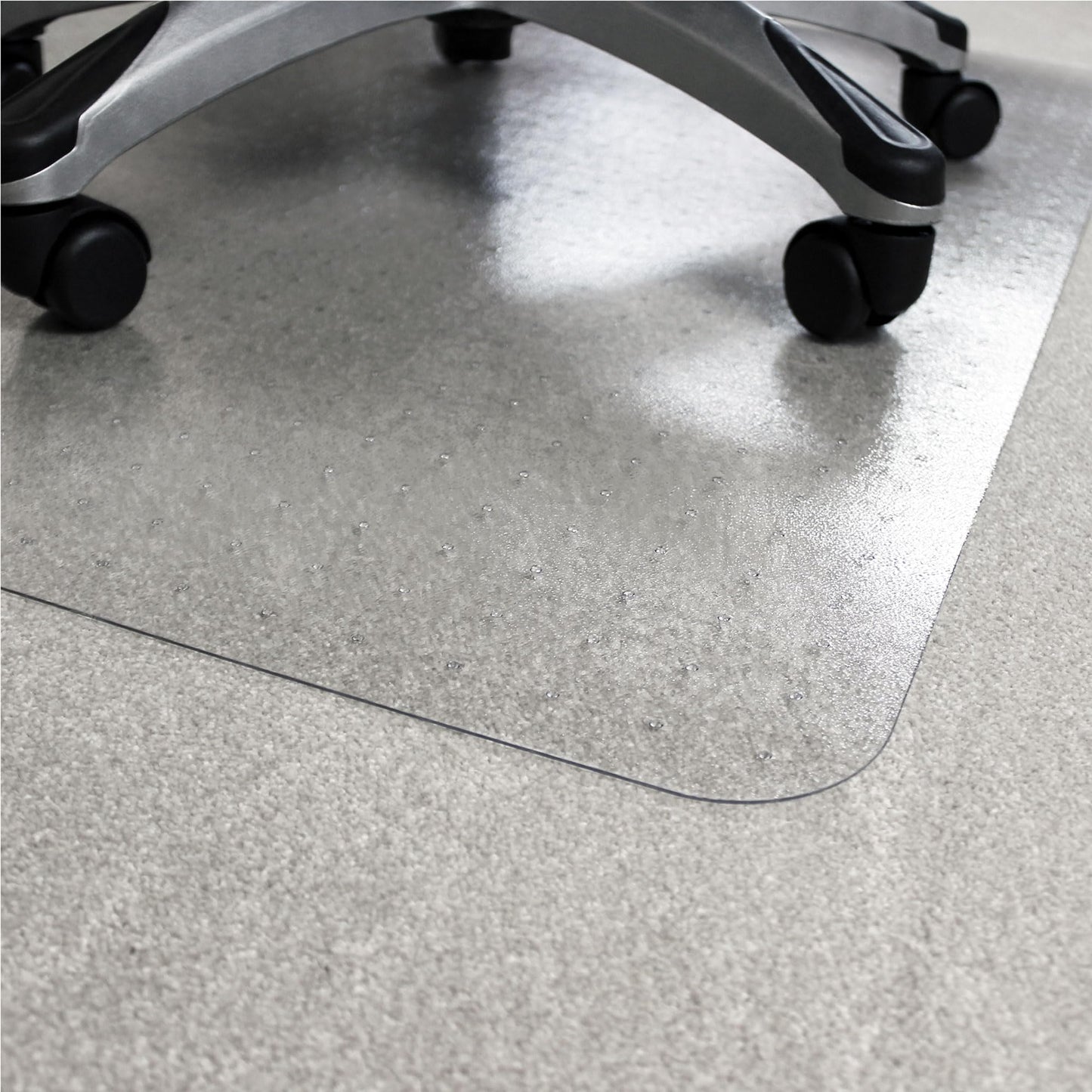 Marvelux Enhanced Polymer Large Office Chair Mat for Carpets 120 x 130cm