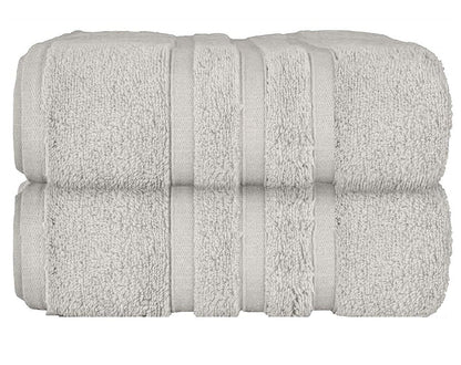 Uk Furniture 2 Pack Extra Large|95x200cm| Super Jumbo Bath Sheet Towels100% Egyptian Cotton 700GSM Super Soft Towel Set. (Silver)