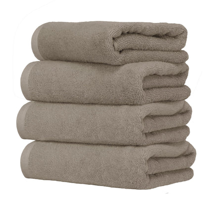 Ruggeri 4 Piece Guest Towel Set, 40x50 cm, Cotton, Dove Grey