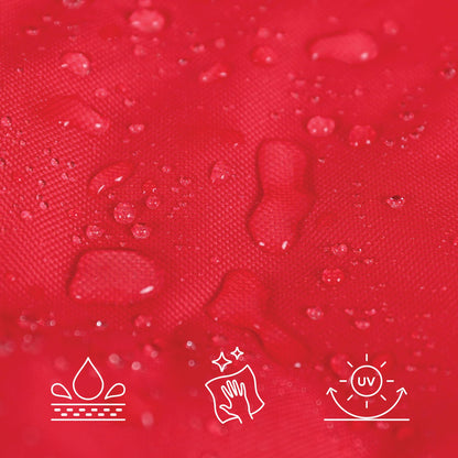 Bean Bag Bazaar Large Outdoor Kids Bean Bag with Filling Included, Red