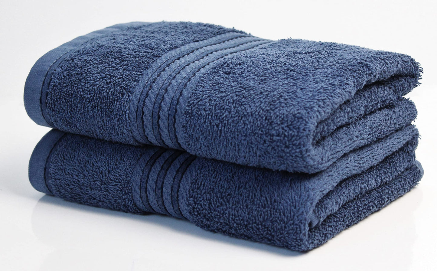 Hand Towels ( 2 PACK ) for Bathroom Supreme Range 500GSM Egyptian Hotel Collection Super Soft Combed Luxury Cotton Pack of 2 Absorbent and Quick Dry
