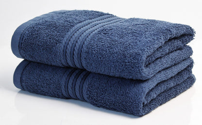 Hand Towels ( 2 PACK ) for Bathroom Supreme Range 500GSM Egyptian Hotel Collection Super Soft Combed Luxury Cotton Pack of 2 Absorbent and Quick Dry