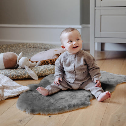 Nordic Sheep Baby Sheepskin 95x60 cm | Real Sheepskin Rug temperature regulating for strollers | Perfect as fluffy rug for the baby room | Comfortable