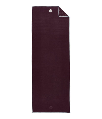 Manduka Yogitoes Yoga Towel ? Rubber Grip Dots Non-Slip Bottom, Quick Dry Fitness Towel for Hot Yoga, Pilates, Exercise - 79 Inch, Indulge