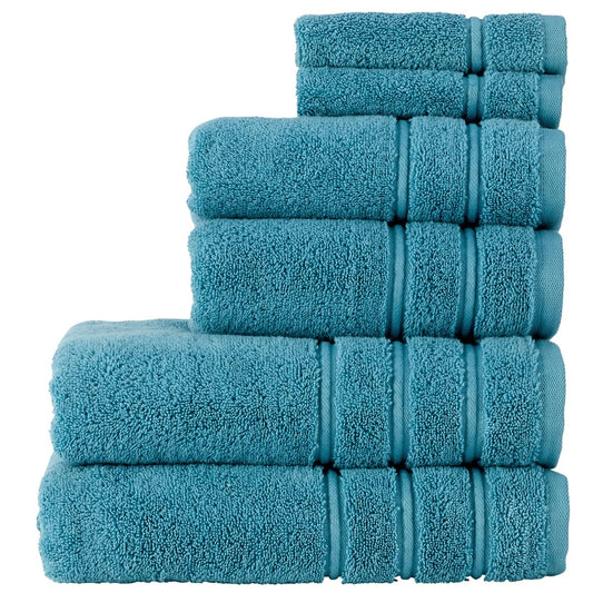 Christy Antalya Large Bath Towels | Set of 6 | 100% Turkish Cotton | 600GSM | Soft Plush Luxury Towel Set