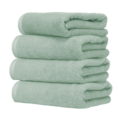 Ruggeri 4 Piece Guest Towel Set, 40x50 cm, Soft Cotton, Sage