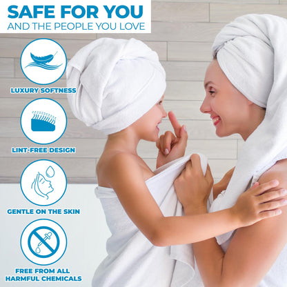 Superior Collection 100% Zero Twist Cotton Super Soft and Absorbent 3-Piece Towel Set, Brick