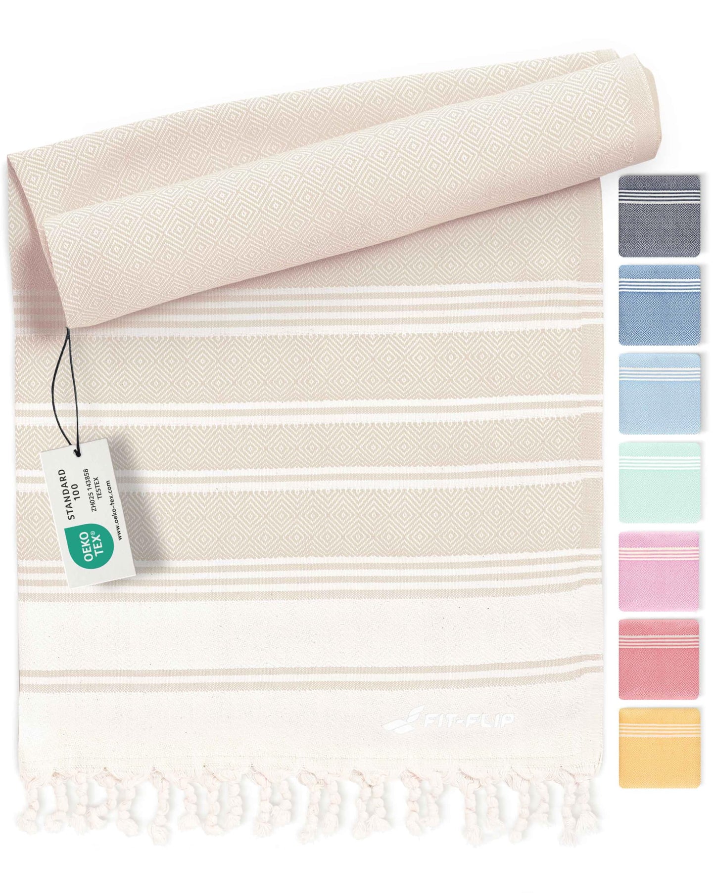 Fit-Flip Hammam Beach towel XXL made from 100% cotton