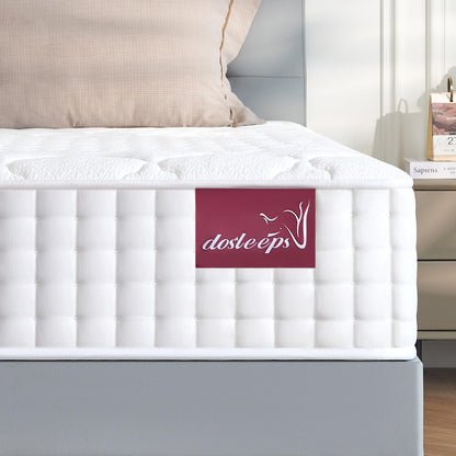 dosleeps Small Double Mattress 4FT | 10" Memory Foam & Pocket Sprung | 9-Zone Orthopedic Support, Breathable Cover