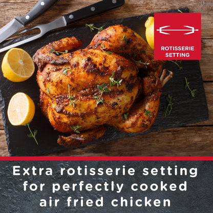 Sensio Home Gourmet Pro Clean Cook Air Fryer Oven - Dehydrator 1600W | 15L Capacity with Rotisserie Function and 14 Digital Preset Programs, Family