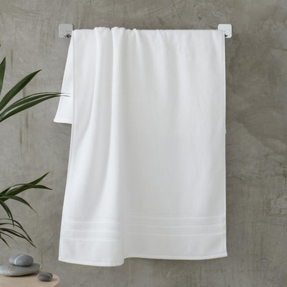 Catherine Lansfield Zero Twist Cotton 70x120cm Bath Towel White