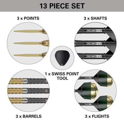 TARGET Darts Cult Envy 02 25G 90% Tungsten Swiss Point Steel Tip Darts Set