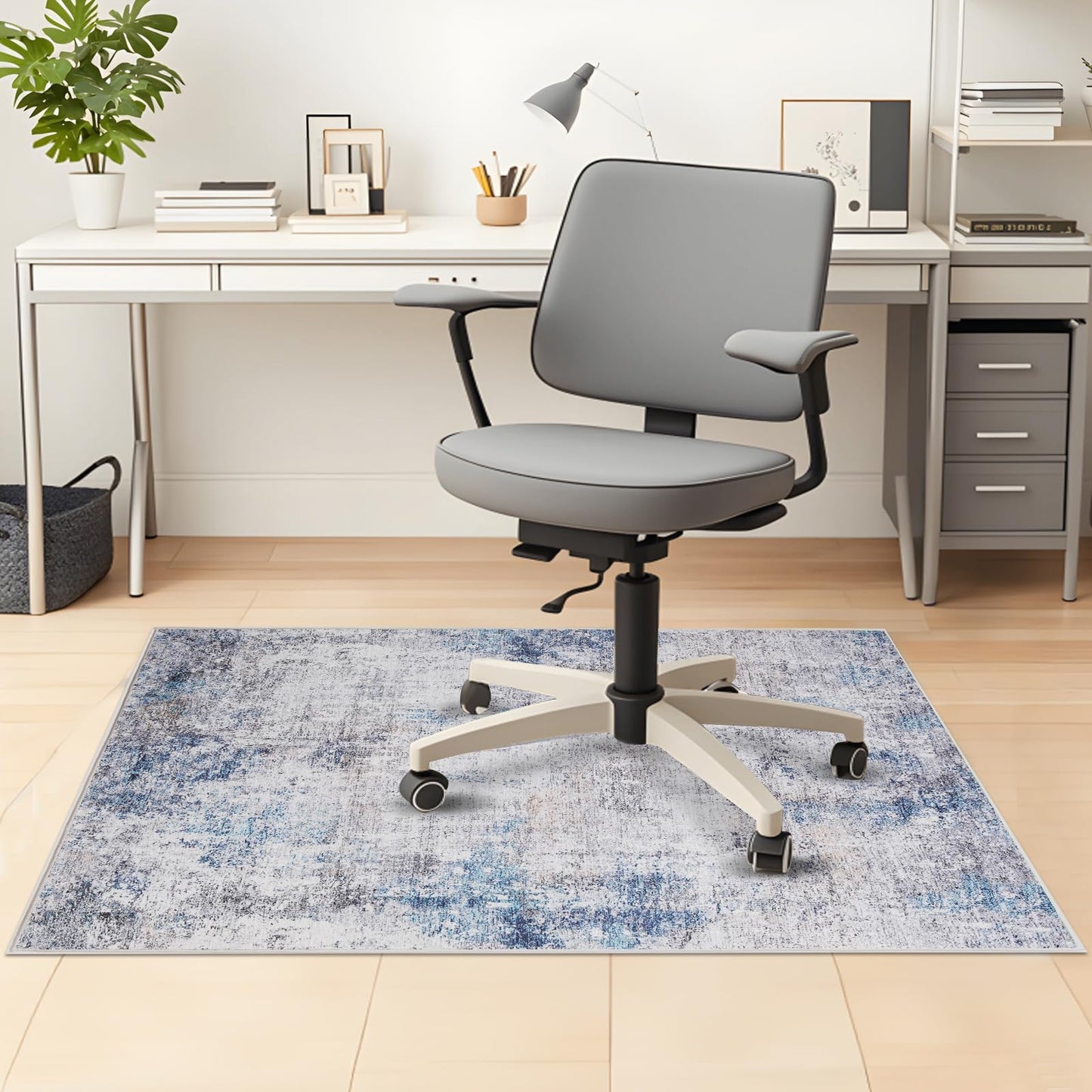 Office Chair Mat 90 x 120 cm, Floor Protector for Office Chair, Anti-Slip