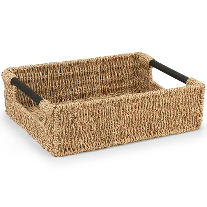 Woodluv Storage Baskets, Storage Baskets for Shelves, Nesting Storage Box Organiser | Shelf Hamper Organiser for Bathroom, Bedroom