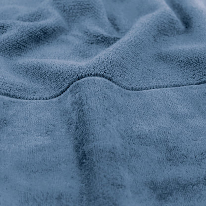 Möve Bamboo Luxe Wash Mitt 15 x 20 cm 60% Cotton / 40% Viscose Bamboo Pulp Steel Blue