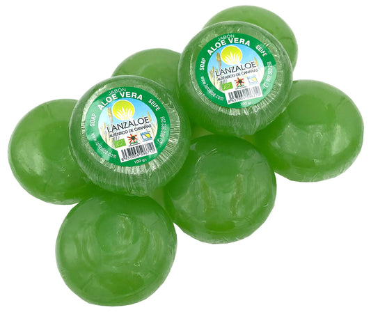 Lanzaloe Aloe Vera Soaps 100g Pack of 8