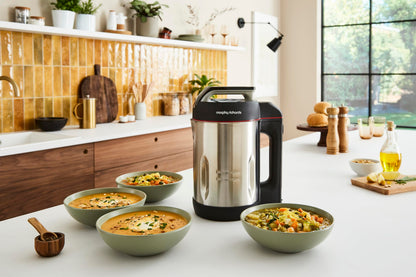 Morphy Richards Saut & Soup Maker, 1.6L, 4 Settings, Smooth, Chunky, Juice, Blend Pause Function, Family Size, Non-Stick Coated Jug, Detachable Power