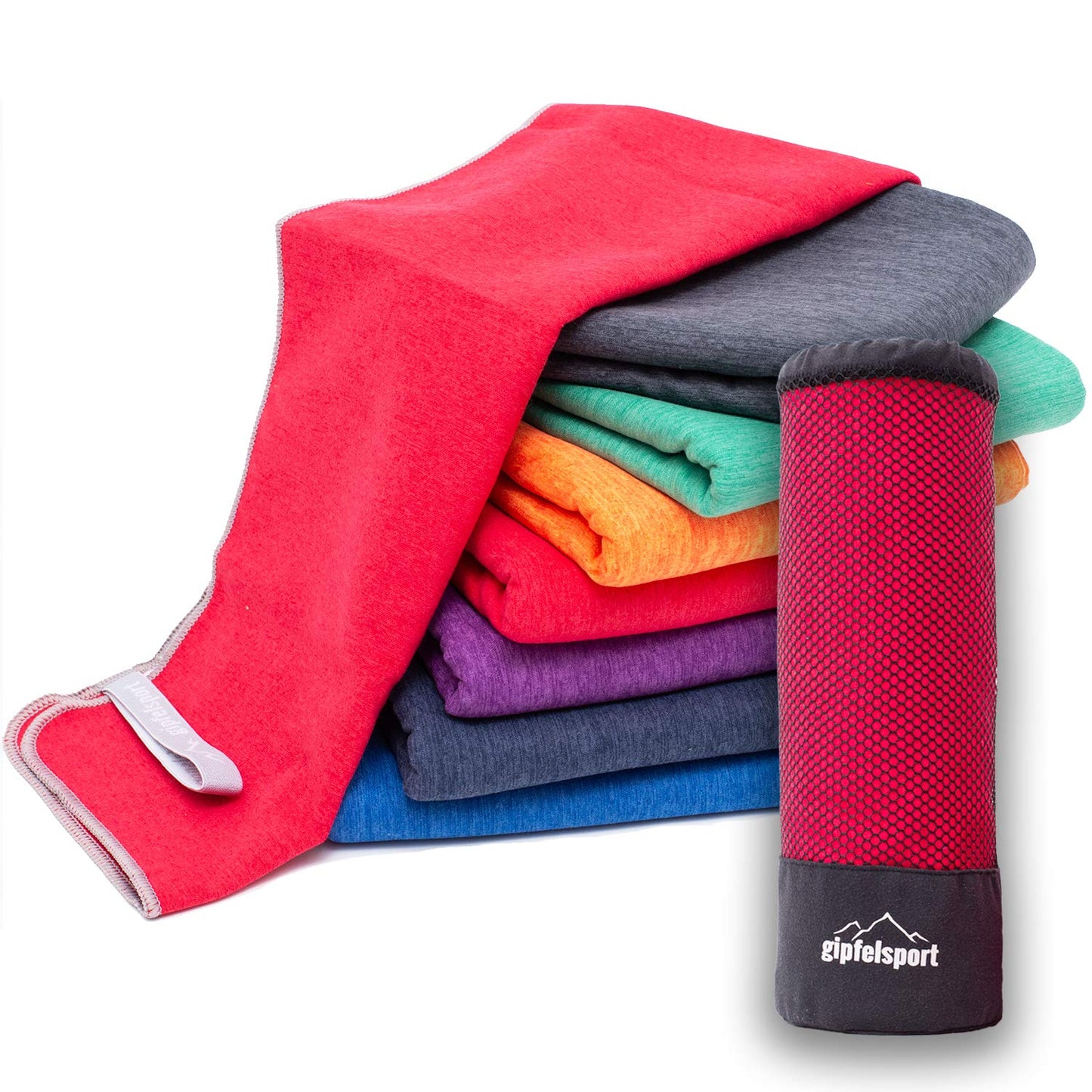 gipfelsport Microfibre Towel red 1x XL(180x80cm)