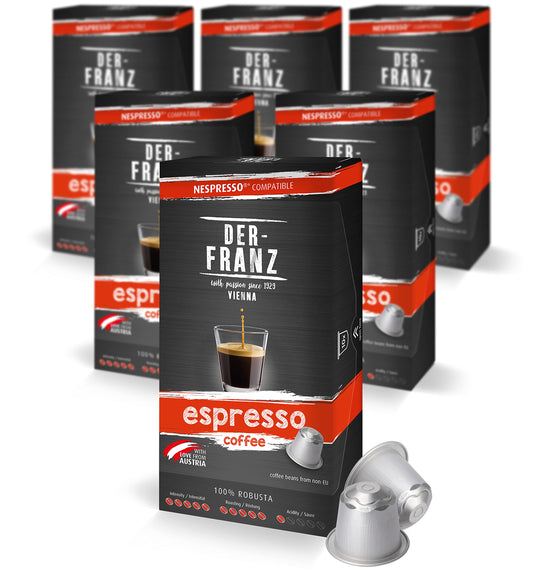 Nespresso Compatible Coffee Capsules, 6 x 10 Capsules, Espresso