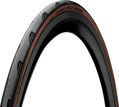 Continental Unisex's Pneu 700x28 G.Prix 5000 Noir/Beige Pneumatico, Black, Velo,101896
