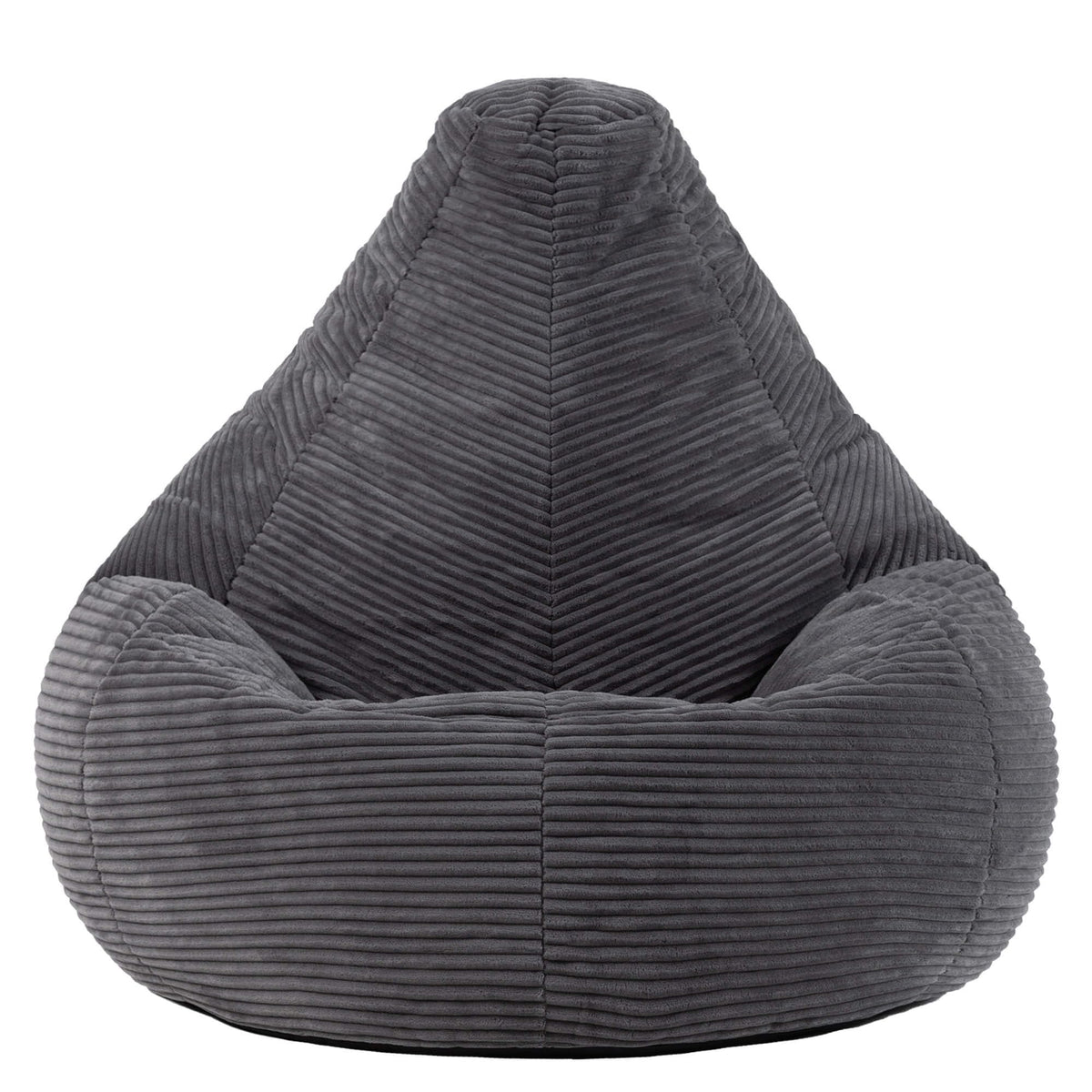 icon Dalton Cord Bean Bag with Filling Included, Set of 2, Grey