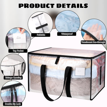 Dntorx 8 Pack 90L Moving Bags Heavy Duty Storage Bag Dorm Moving Essential