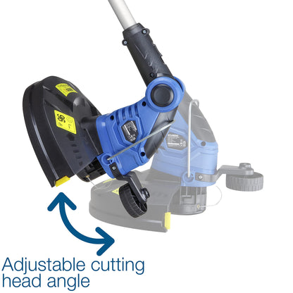 Hyundai 600W 2-in-1 Electric Grass Trimmer and Lawn Edger 30cm Cutting Width Grass Strimmers with Long 10m Power Cable, Lightweight at 3.5kg, 3 Year