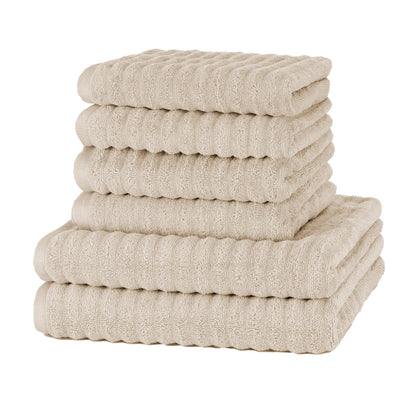 Merana OSLO towel set | quick-drying, soft & lint-free | terry luxury quality | 100% cotton terrycloth | OEKO-TEX | 590 GSM | gift set | Beige