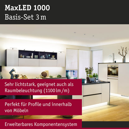 Function MaxLED 1000 Basicset 3m Warm White 40W 230/24V 75VA Silver