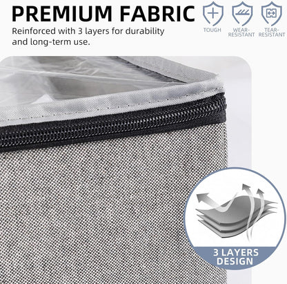 TAILI Vacuum Storage Bag with Box,53x38x30 cm 2 in 1 Space Saver for Duvets