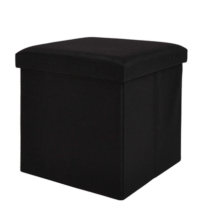 Zuvo Storage Ottoman Fold able Stool Chair and Box in Fabric. Can Hold upto 300kgs, Perfect for Childrens Room, Bedroom, hallway shoe bench