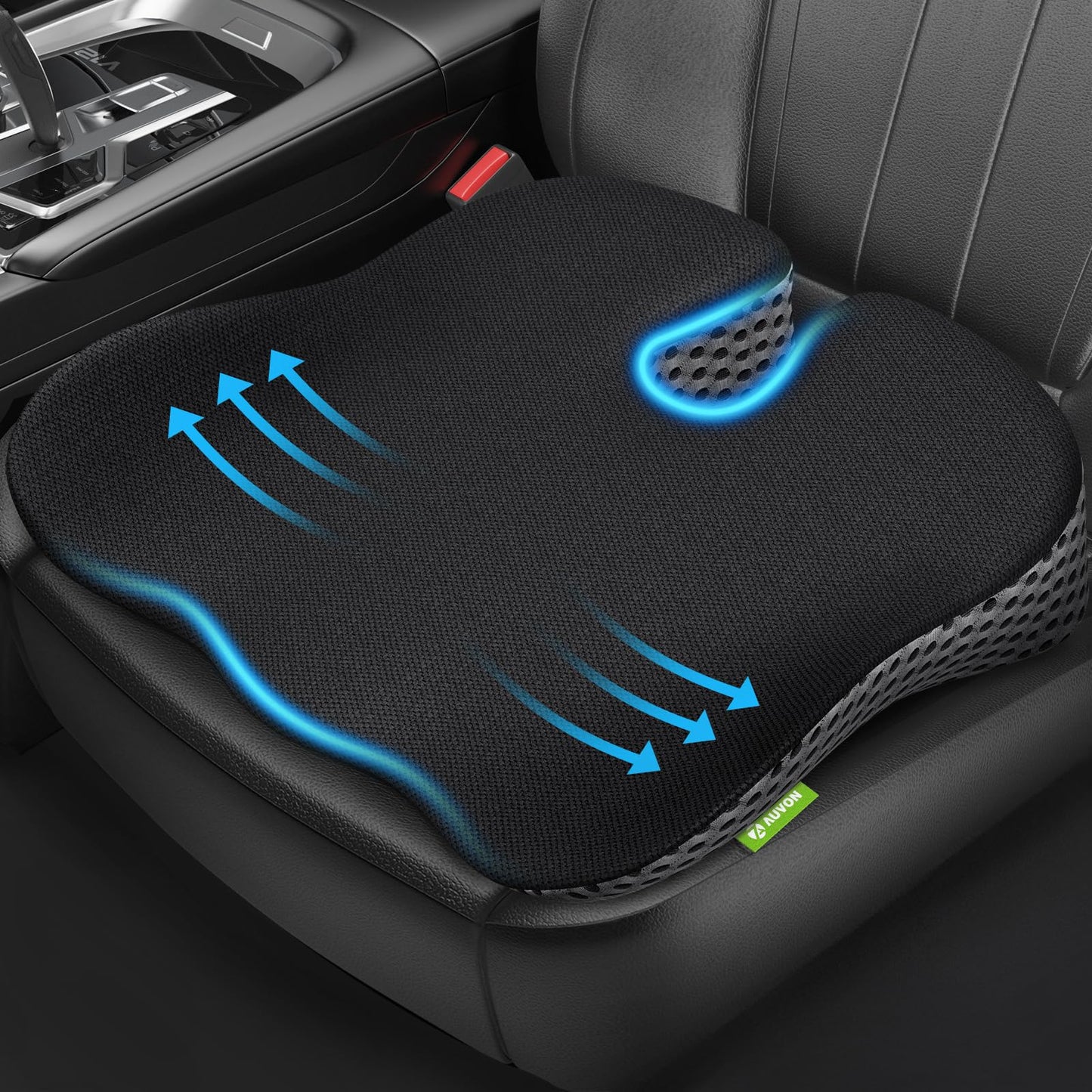 AUVON Wedge Car Seat Cushion, Improve Driving Visibility & Driving Comfort